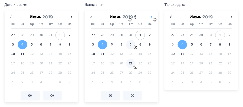 The date field